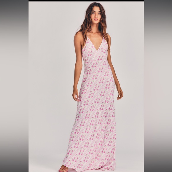 LOVESHACKFANCY ILIANA SLIP MAXI DRESS - Picture 1 of 6
